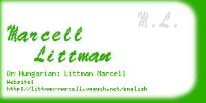 marcell littman business card